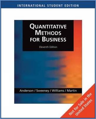 Quantitative Methods for Business   ISBN 9780324653489