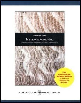 Managerial accounting : creating value in a dynamic business environment  ISBN  9780071101141
