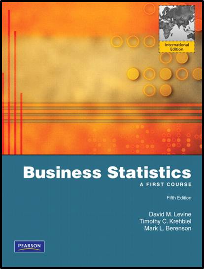 Business Statistics: A First Course: International Edition, 5/E  ISBN  9780136094227