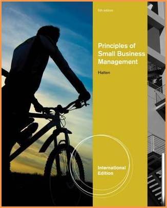 Principles of Small Business Management, International Edition, 5th Edition  ISBN 9781111525224