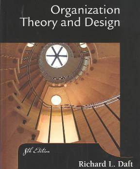 Organizational Theory and Design 8e  ISBN  9780324282788