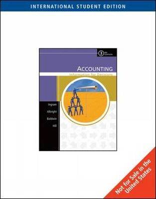 Accounting : Information for Decisions  ISBN  9780324225341
