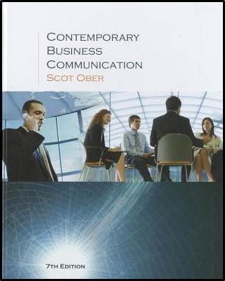 Contemporary Business Communication, 7th Edition ISBN 9780618990481