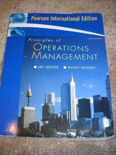 Principles of Operations Management 6th edition ISBN 9780131981966