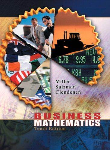 Business  Mathematics  10th  ISBN 9780321277824