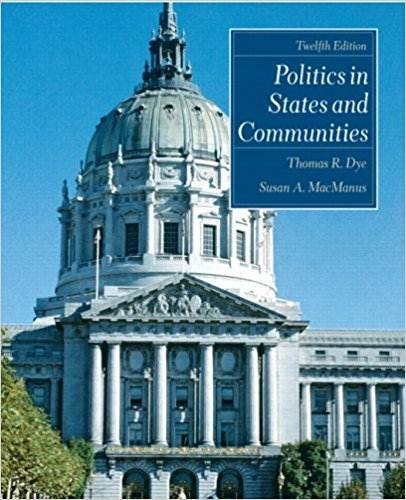 Politics and Policy in States and Communities, 12th Edition  ISBN  9780131930797