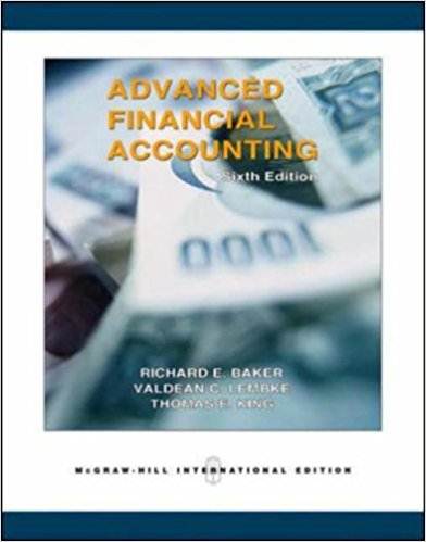 Advanced Financial Accounting 6th Edition  ISBN  9780071238199
