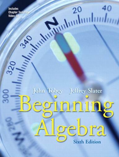 Beginning  Algebra  ISBN 9780131482876