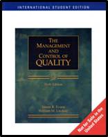 The Management and Control of Quality (ISE)  ISBN  9780324225037