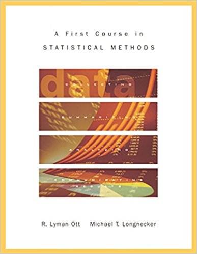 A First Course in Statistical Methods  ISBN  9780534408060