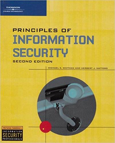 Principles Of Information Security ISBN 9780619216252