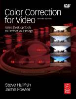 Color Correction for Video ISBN  9780240810782
