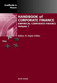 Handbook of Corporate Finance, Volume 1 ISBN: 9780444508980
