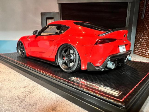 IG2208 1:18 Supra rz (A90) Red with Orido Street Red With Max Orido [Width 10 Length 25 Height 7 cms 2