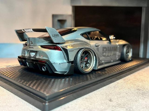 IG2657 1:18 LB-Works Toyota Supra (A90) Gun Metallic [Width 10 Length 25 Height 7 cms] 3