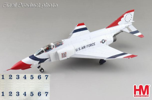 Hobby Master 1:72 F-4E Thunderbirds USAF,1973/74 season HA19084 [Width 16.5 Length 24.5 Height 7 cm]