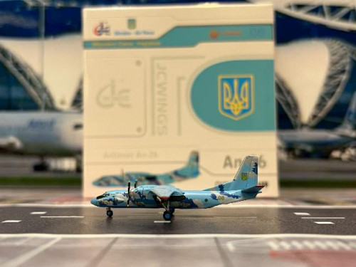 JC Wings 1:400 Ukraine Air Force An-26 #08 LH4327