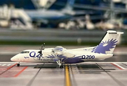 JC Wings 1:400 Bombardier Dash 8-Q200 C-FBCS LH4295 [Width 6.5 Length 5.5 Height 1.5 cm] 5