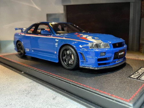 One Model:22R34BU 1:18 Skyline Nismo GT-R34 Z-TUNE Blu [Width 10 Length 25 Height 7 cms] 1