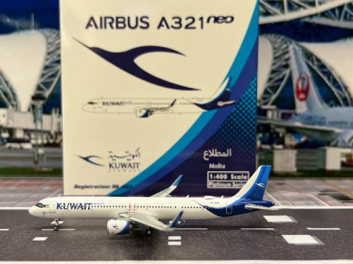 Phoenix 1:400 Kuwait A321neo 9K-AQA PH1997 [Width 9 Length 11 Height 3 cm]