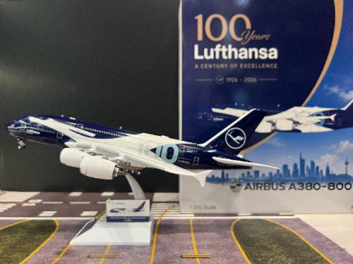 JFOX 1:200 Lufthansa A380' 100th Year' D-AIMH JFA380001 [Width 41 Length 38 Height 12 cm]