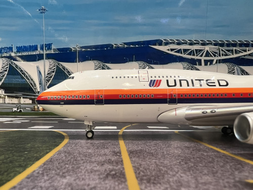 Inflight 1:200 United Airlines B747-422 N188UA IF744UA0526 [Width 30 Length 35 Height 10 cm] 5