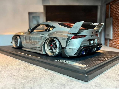 IG2657 1:18 LB-Works Toyota Supra (A90) Gun Metallic [Width 10 Length 25 Height 7 cms] 2
