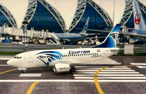 JC Wings 1:200 Egyptair B737-500 SU-GBH XX20247 [Width 14 Length 15.5 Height 4.5 cm] 1