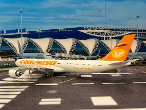Gemini Jets 1:200 Conviasa A340-600 YV3545 G21355 [Width 31.5 Length 36.5 Height 8 cm] 3