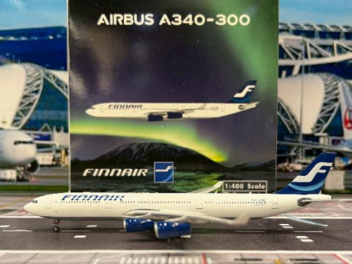 Phoenix 1:400 Finnair A340-300 OH-LQB PH12024 [Width 15 Length 16 Height 4 cm]
