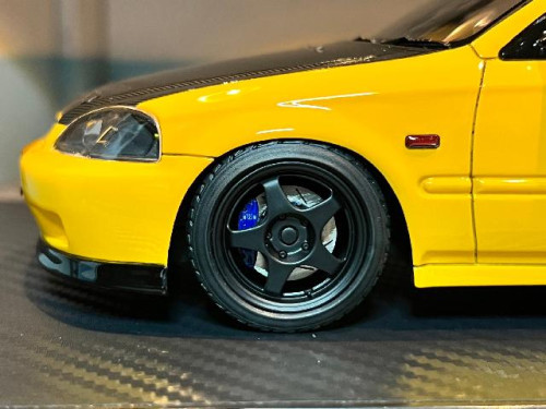 Ignition IG2676 1:18 Honda Civic(EK9) Type R Yellow [Width 9 Length 23 Height 7 cm] 8