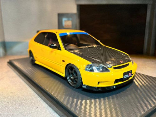 Ignition IG2676 1:18 Honda Civic(EK9) Type R Yellow [Width 9 Length 23 Height 7 cm] 1