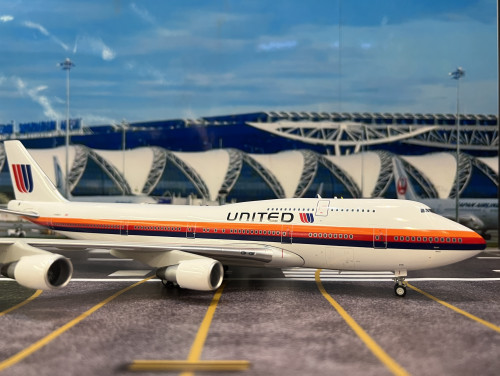 Inflight 1:200 United Airlines B747-422 N188UA IF744UA0526 [Width 30 Length 35 Height 10 cm] 2