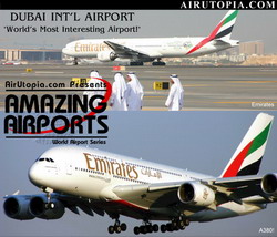 Dubai International Airport Emirates First A380 0