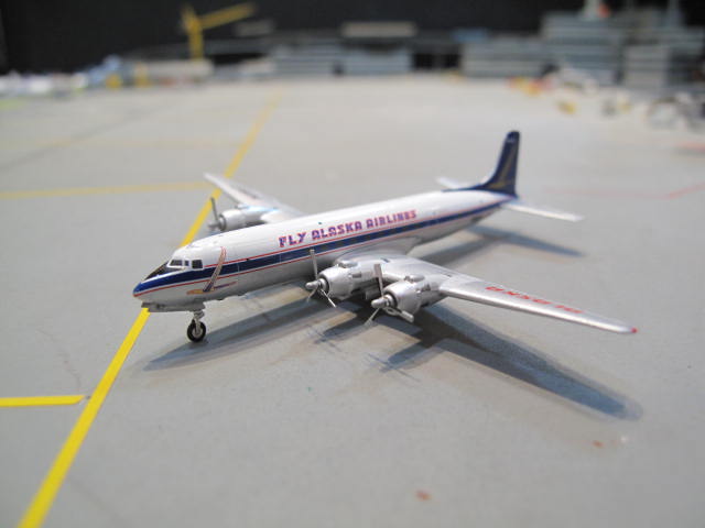 GEMINI JETS 1:400 ALASKA AIRLINES DOUGLAS DC-6 N11817 GJ974