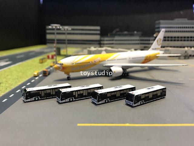 FantasyWings 1:400 EcobusL Airport Bus Set X 4 AA4020