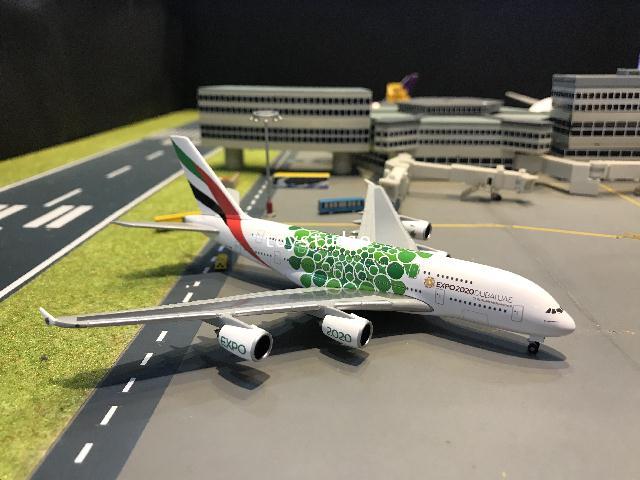 Herpa Wings 1:500 Emirates A380 Expo 2020 A6-EOW HW533522