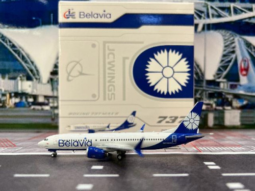  JCWings 1:400 Belavia 737 MAX 8 EW-546PA LH4252 [Width 9 Length 9.5 Height 3 cms]