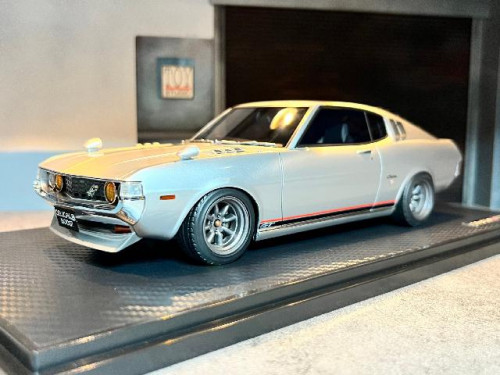 Ignition: IG2603 1:18 Toyota Celtca 1600GT LB(TA27) Silver [Width 10 Length 25 Height 7 cms]  