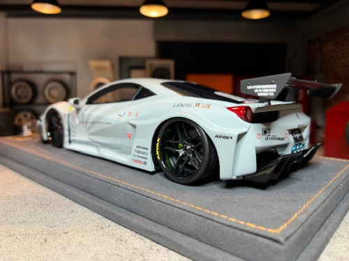 Ares Model AM24F008 1:18 LB-Silhouette Works Ferrari 458 GT Matt Grey [Width 11 Length 27 Height 5 c 2