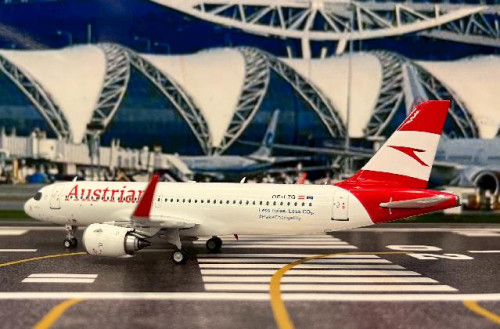 JFox 1:200 Austrian A320-271N OE-LZQ JFA320065 [Width 17 Length 18.5 Height 6 Cm] 3