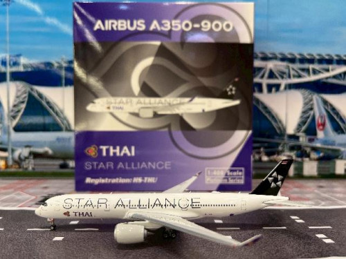 Phoenix 1:400 Thai A350-900 HS-THU Star Alliance PH1981 [Width 16 Length 16.5 Height 4 cms]