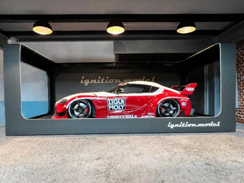 IG2651 1:18 LB-Works Toyota Supra (A90) White/Red [Width 10 Length 24 Height 7 cms] 9