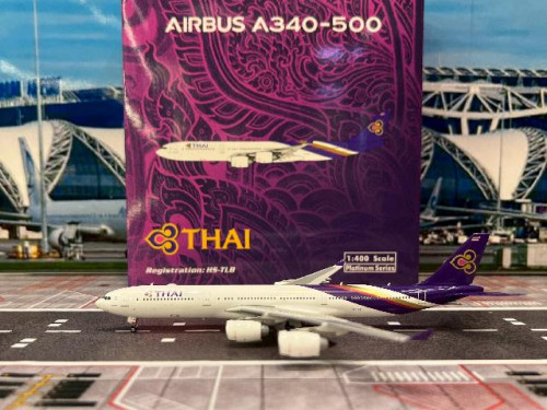 Phoenix 1:400 Thai A340-500 HS-TLB PH12025 [Width 16 Length 17 Height 4 cm]