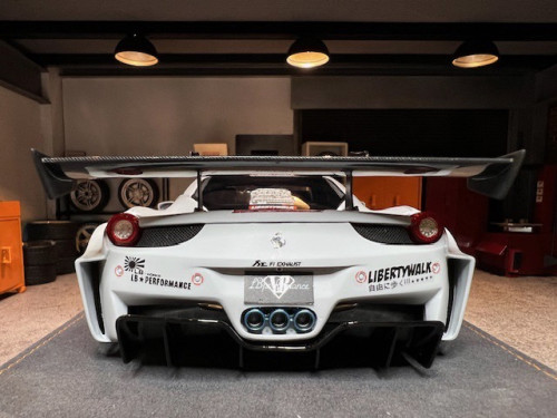 Ares Model AM24F008 1:18 LB-Silhouette Works Ferrari 458 GT Matt Grey [Width 11 Length 27 Height 5 c 6