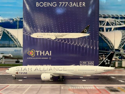 Phoenix 1:400 Thai Airways B777-300ER HS-TKQ 'Star Alliance' PH12089 [Width 16 Length 18 Height 4.5