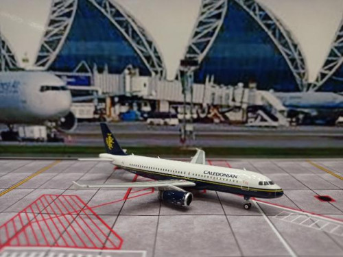 Phoenix P4599 1:400 Caledonian A320 G-BVYB [Width 9 Length 9.5 Height 3 cms] 1