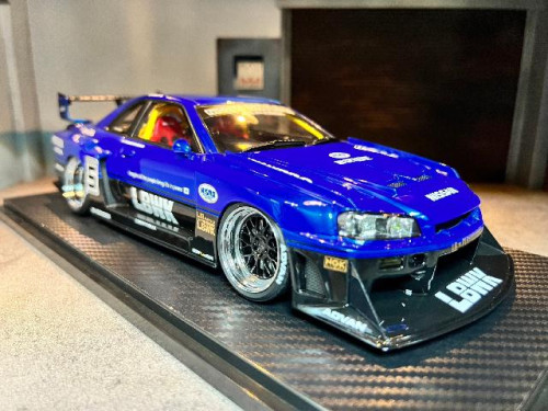 IG2705 1:400 LB-ER34 Super Silhouette Skyline Blue/Black [Width 10 Length 27 Height 8 cms] 1