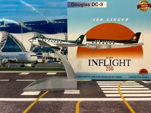 Inflight 1:200 Aer Lingus DC-3 EI-AFA IFDC3EI0224 [Width 14.5 Length 10 Height 2 cm]