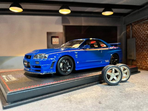 OneModel: 22R34BU 1:18 Skyline Nismo GT-R34 Z-TUNE Blu [Width 10 Length 25 Height 7 cms]